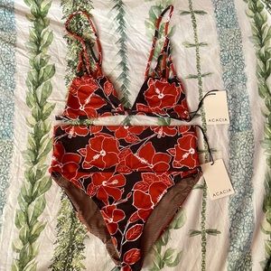 ACACIA SWIMWEAR- NWT MID PACIFIC SET